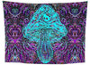 Mushroom Line Art Tapestry